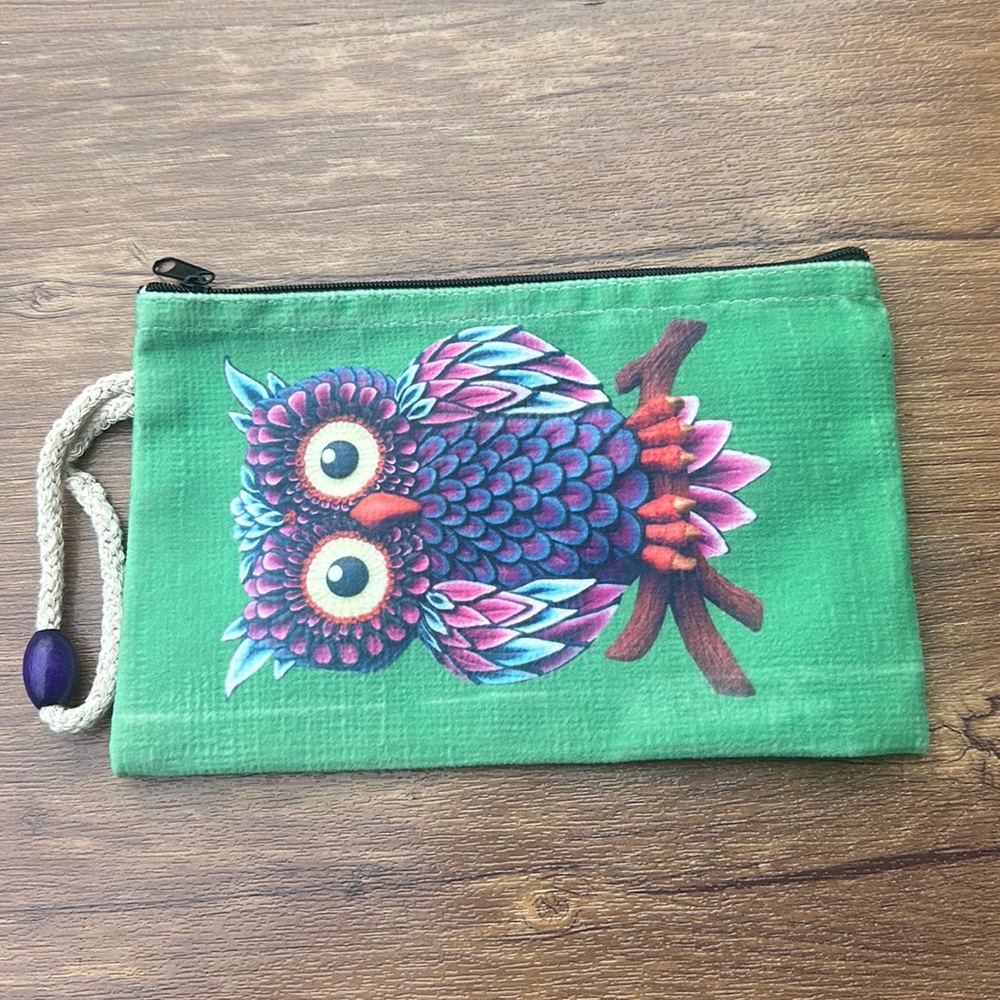 New owl Small Flat Amenity Bag